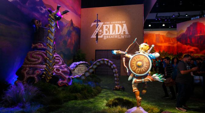 Above: Nintendo's "Living Hyrule" booth at E3 2016.