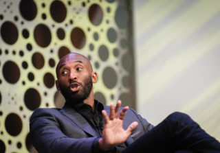 Kobe speaking at the &THEN Conference. 