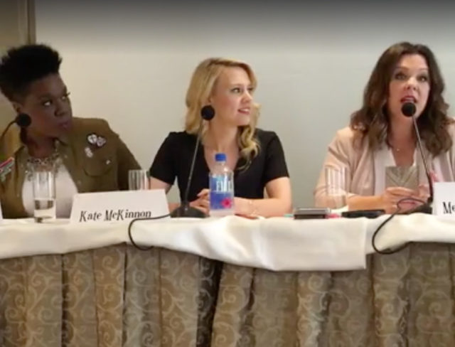 E! News hosted a live Q&A session with the cast and crew of Ghostbusters on Facebook. (Source: E!)