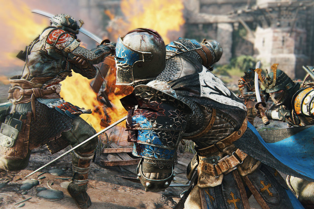 Screenshot of warriors fighting from For Honor