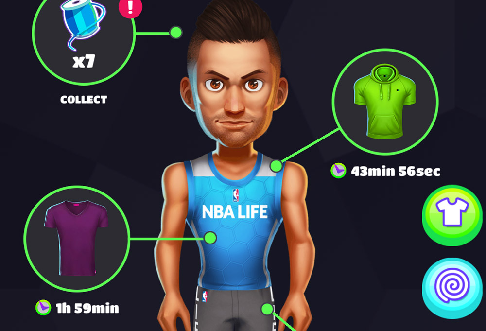 Screenshot of Avatar Player in NBA Life