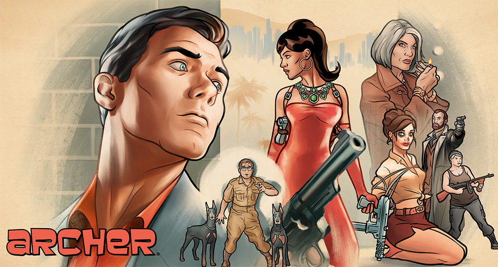 Archer Key Art Character Collage