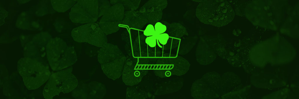 Image of St Patricks Day Shopping Cart
