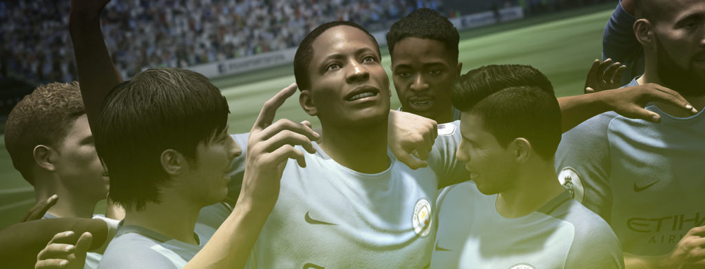 Still of Soccer Players Celebrating from Fifa 17