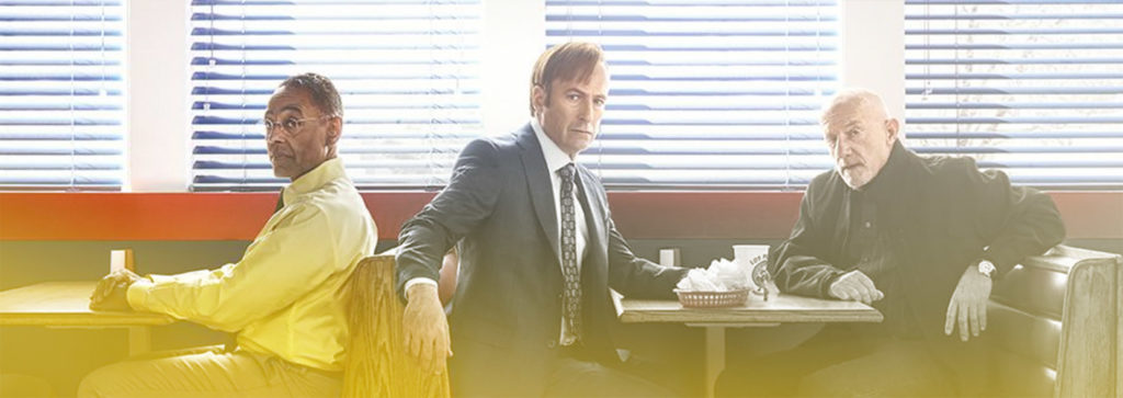 Promo Image of Characters From Better Call Saul Sitting in a Diner
