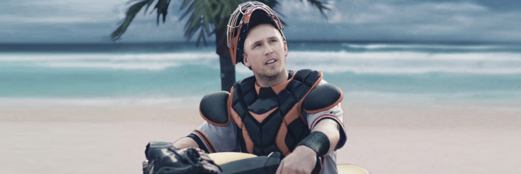 Still from Esurance Campaign with Buster Posey