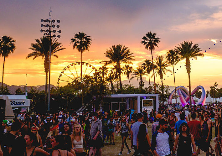 Coachella Fans at Sunset