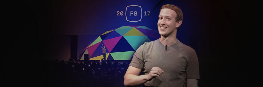 Mark Zuckerberg On Stage at Facebook Developers Conference F8