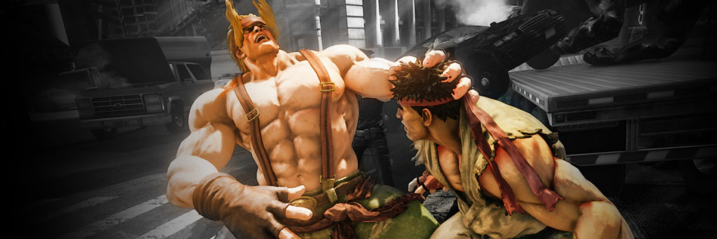 Streetfighter characters headbutting