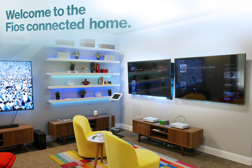 Verizon Fios creates a demo home to show the features of the new Gigabit Internet to benefit gamers