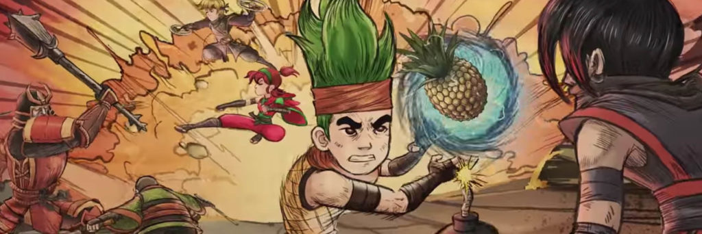 Fruit Ninja Frenzy Force Characters illustrated in debut Youtube Red Video