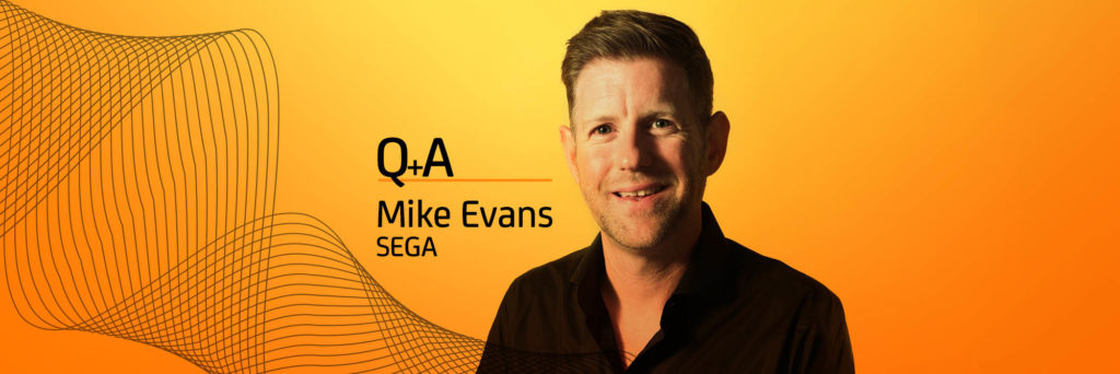 Sega CMO Mike Evans headshot smiling