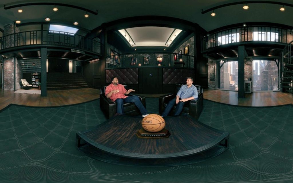 Screenshot from Google Daydream NBA Virtual Reality Experience