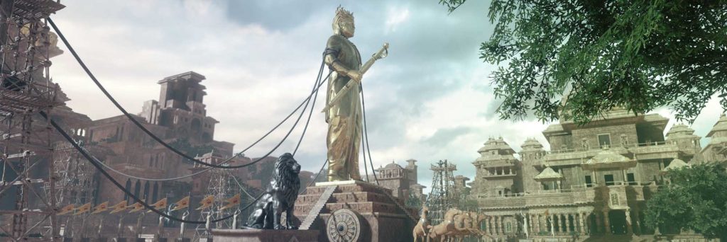 Screenshot from the Sword of Baahubali VR experience