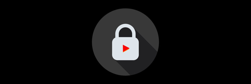Lock with youtube play button