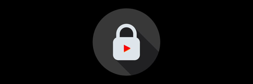 Lock with youtube play button