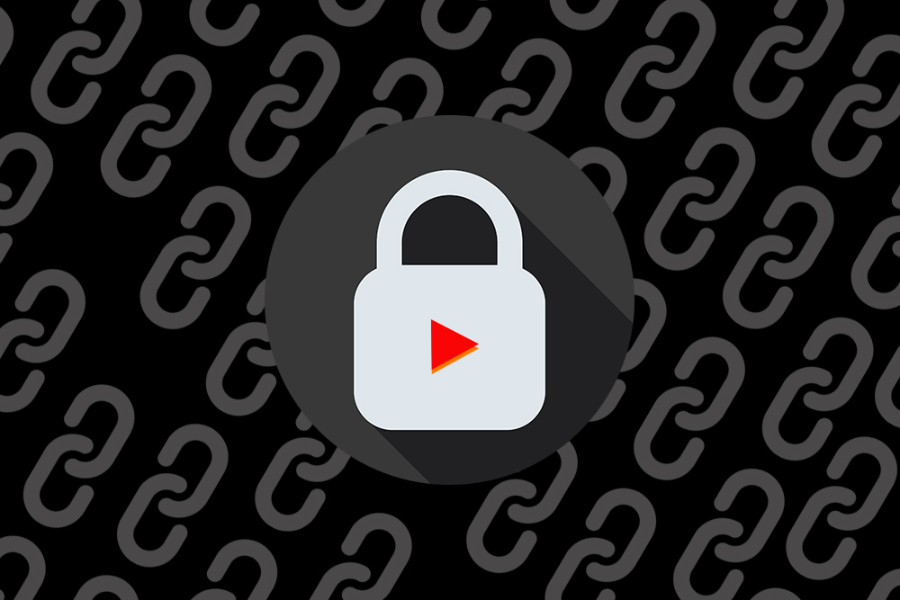 Lock with youtube play button