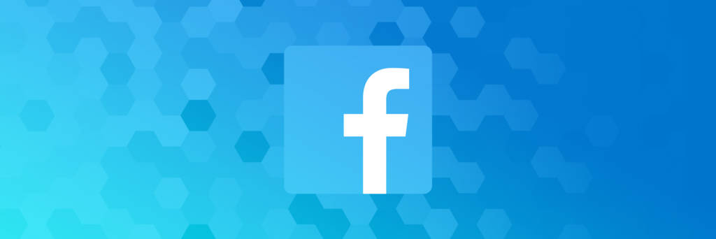 facebook logo on honeycomb pattern