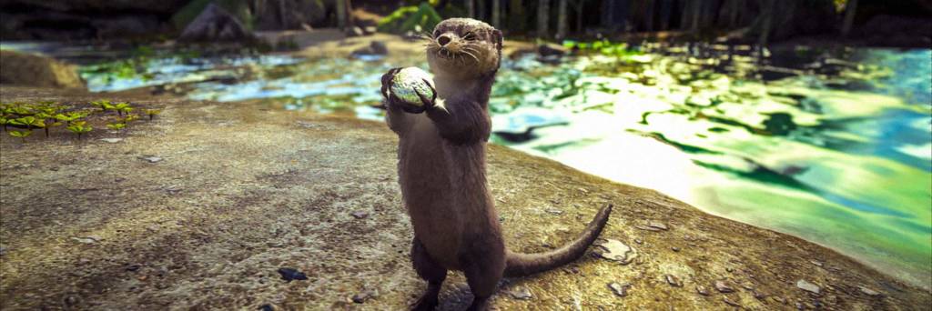Ark otter holding shell
