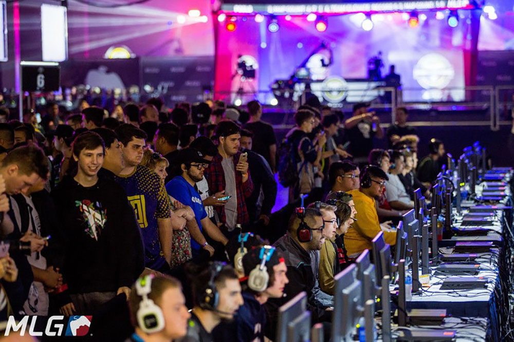 Call of Duty World League esports players lined up / image courtesy of MLG