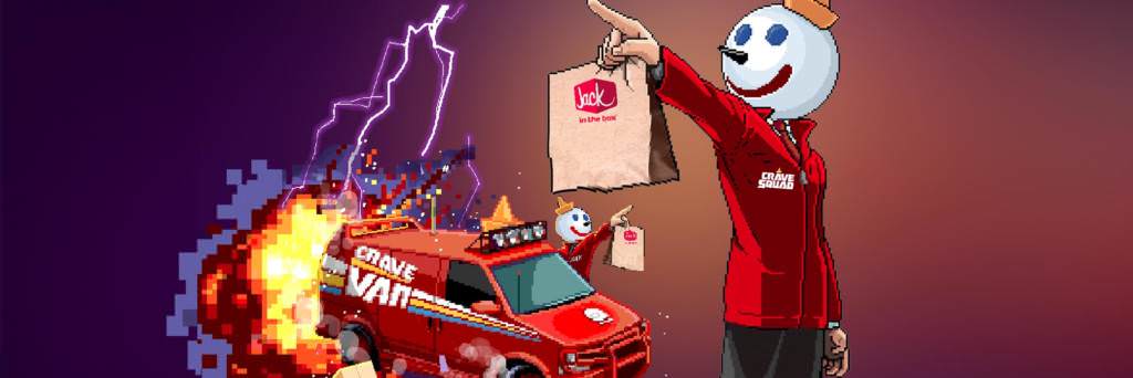 Jack in the Box Crave Van and Explosion