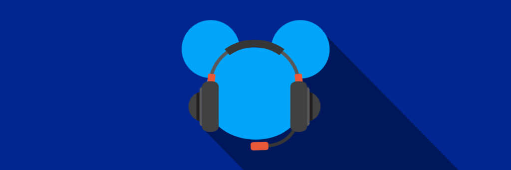 Mickey Ears wearing Gaming Headset