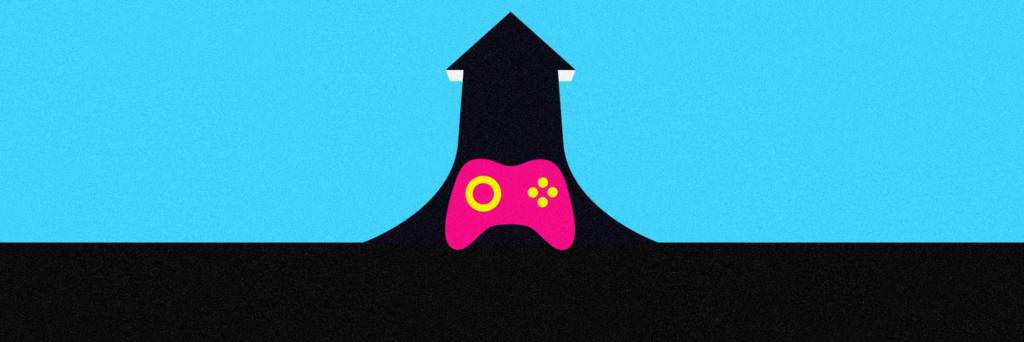 game controller and upward trend arrow
