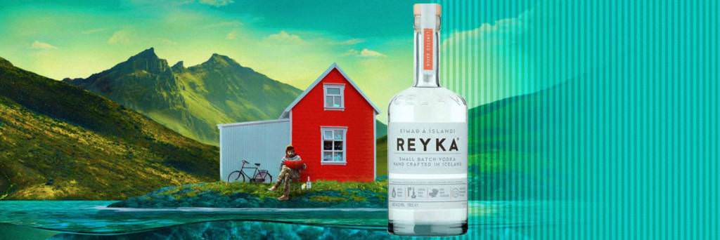 Reyka Vodka product and promo imagery