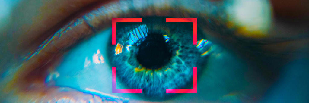 Eye is tracked by computer device