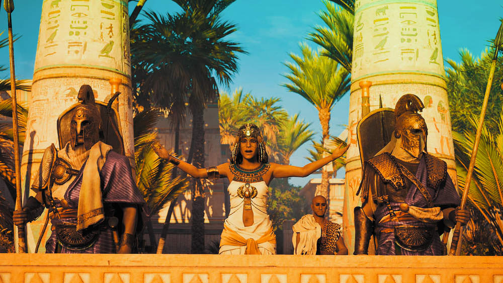 Screenshot of Egyptian Queen from Assassins Creed