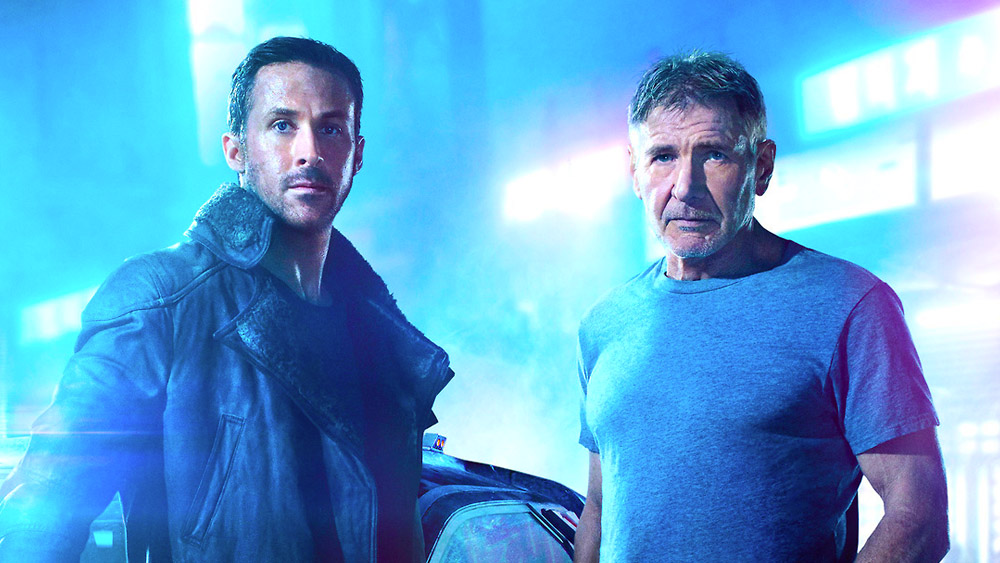 Ryan Gosling and HArrison Ford Futuristic Blade Runner campaign movie poster