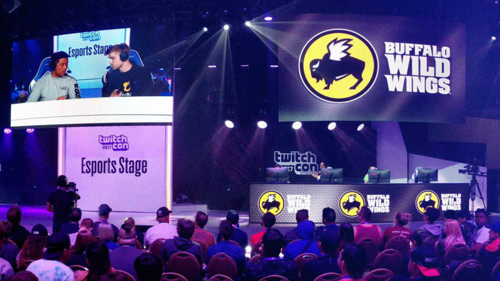 View of stage and audience at twitchcon