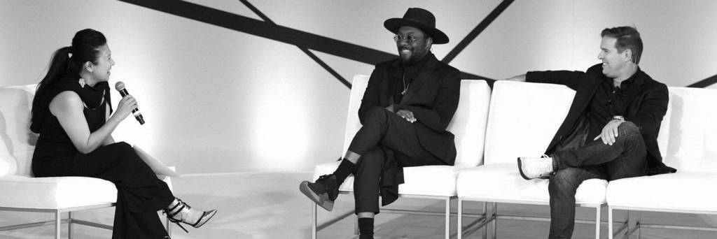 Lee Chan, will.i.am, Mike Dennison during the 4th Annual Fashion Tech Forum Conference, held at 3 Labs in Culver City, California, Friday, October 6, 2017.