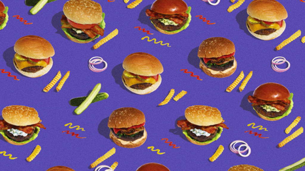 burgers and fries pattern