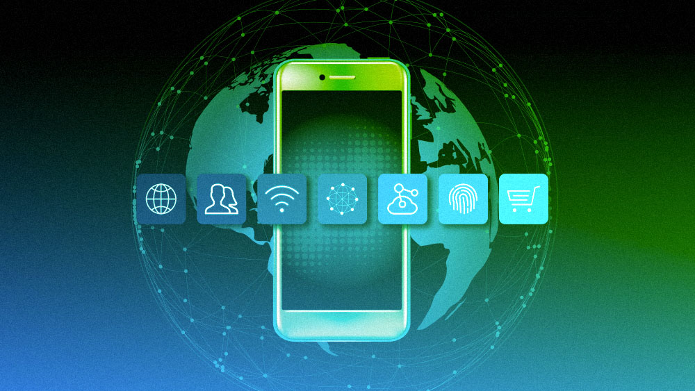 Mobile Phone Worldwide concept