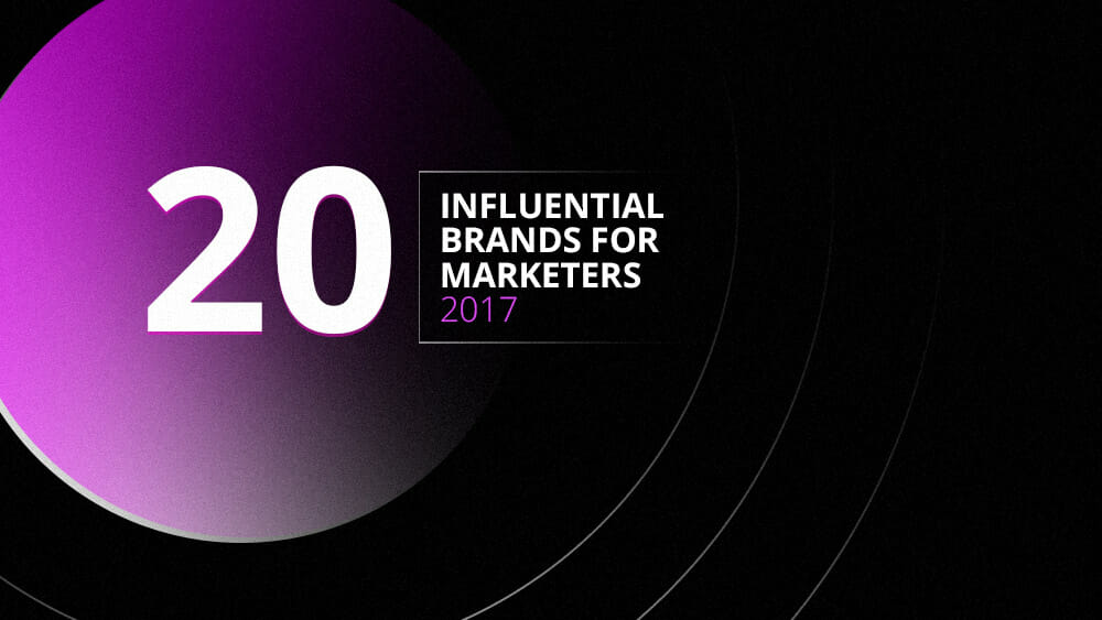 top 20 influential marketing brands