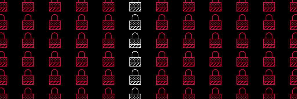 pattern of red locks