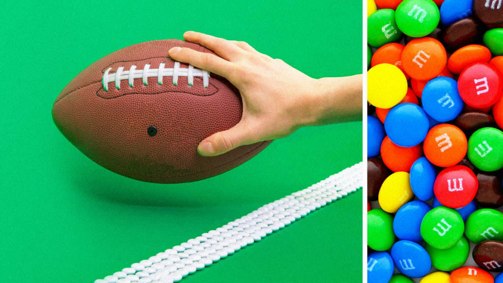 M&Ms Super Bowl touchdown dance contest activation