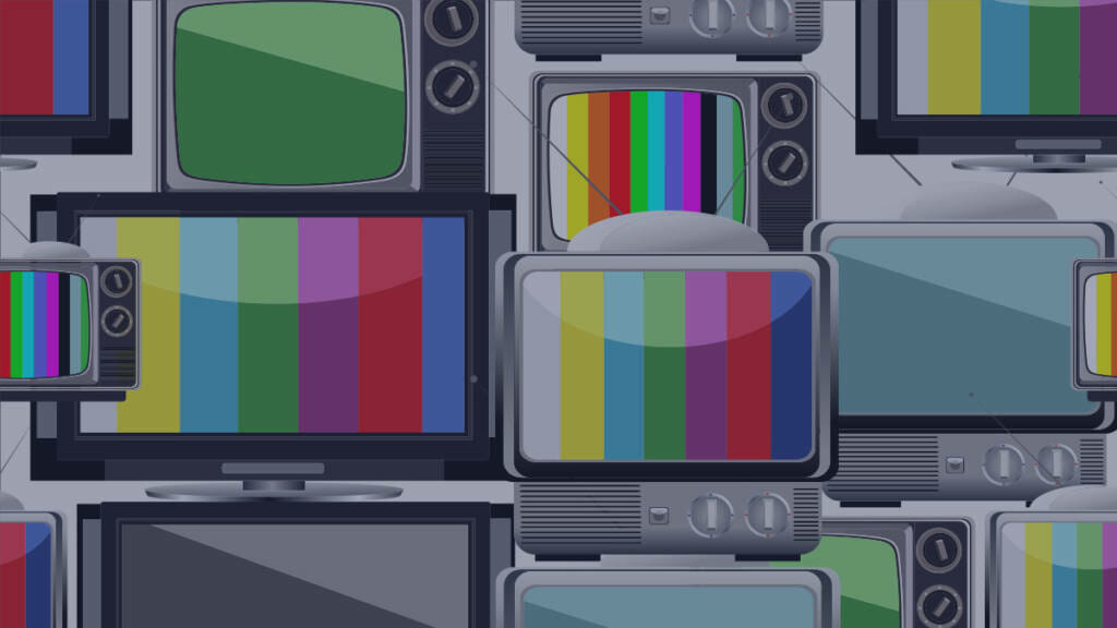 Vintage and new TV Graphic Pattern