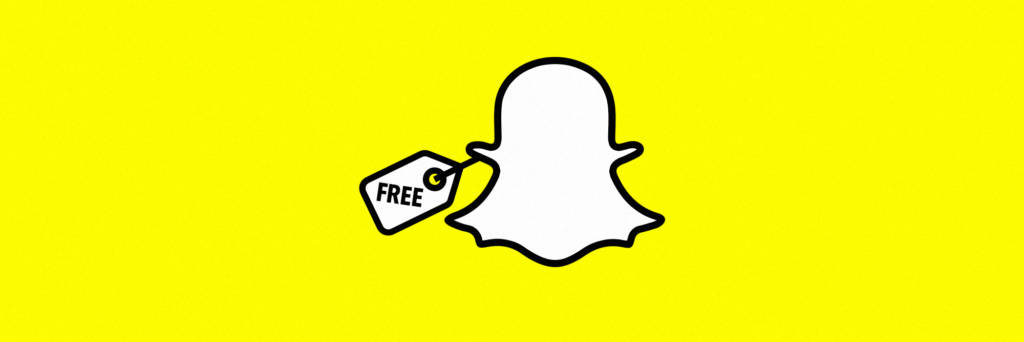 snapchat ghost with a free price tag