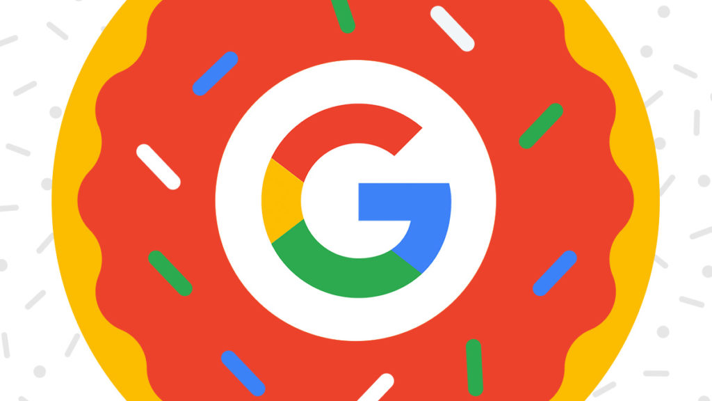 Donut with Google logo in center