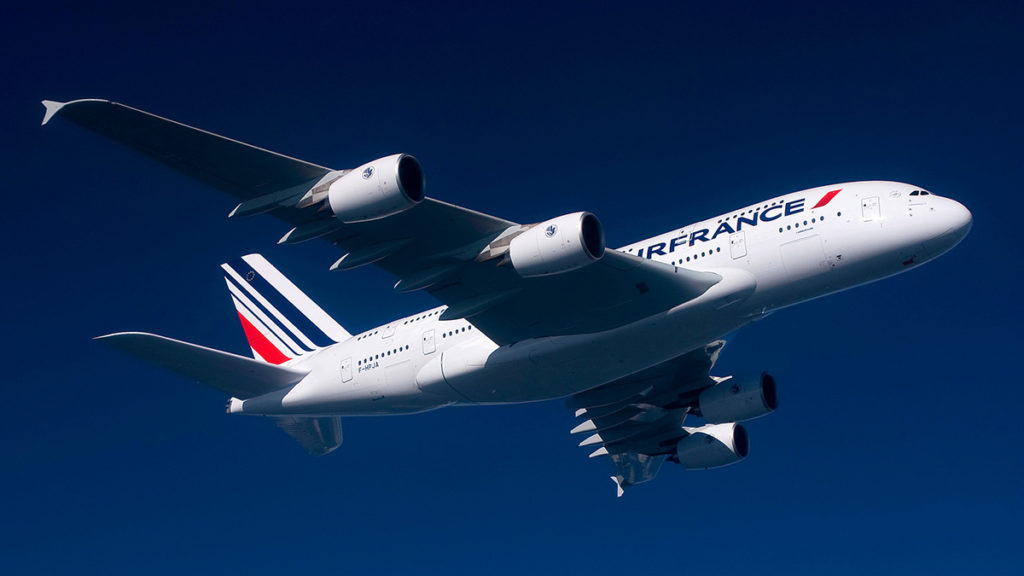 Air France plane in flight