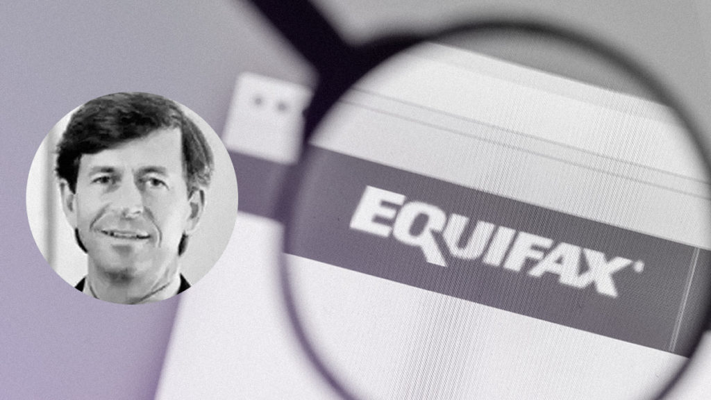 Mark Begor and Equifax Logo