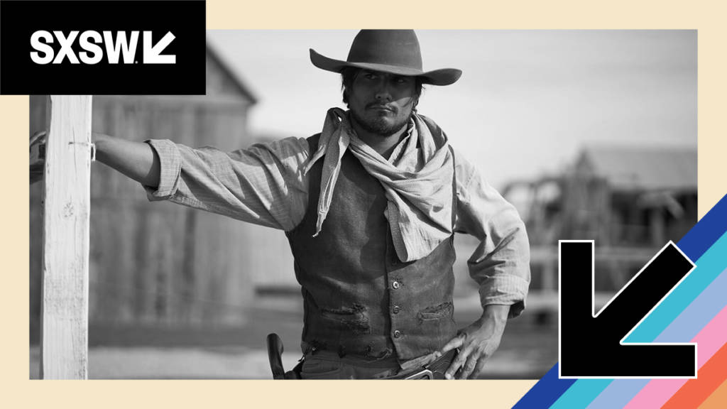Western Character posing at Westworld Experience