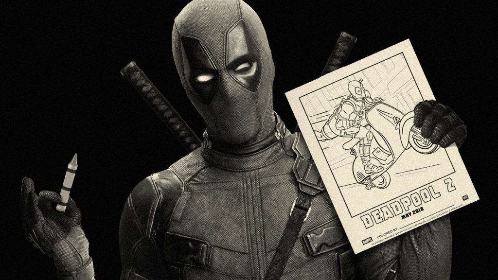Deadpool Character and coloring book