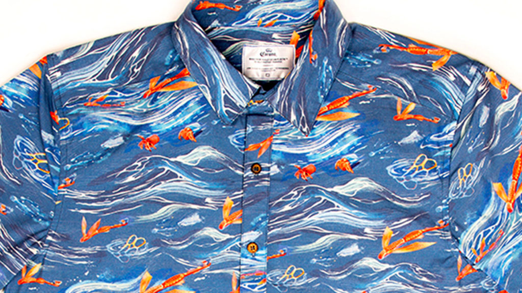 Corona tropical shirt ocean pollution World Surf League Chris Hemsworth