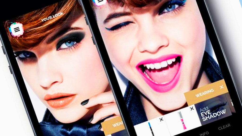 AR makeup ads in Cosmopolitan