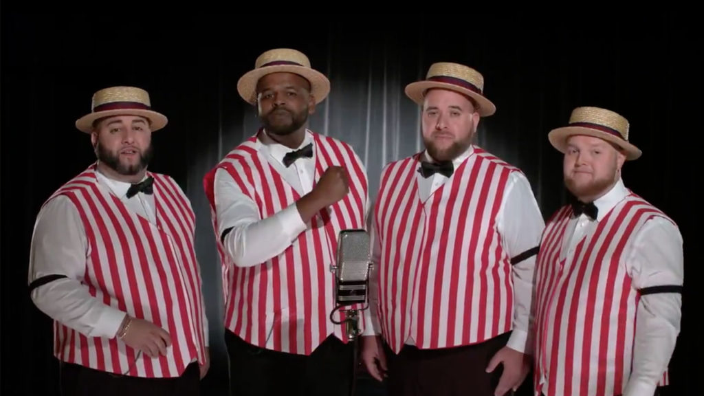 Old Spice barbershop quartet Twitter