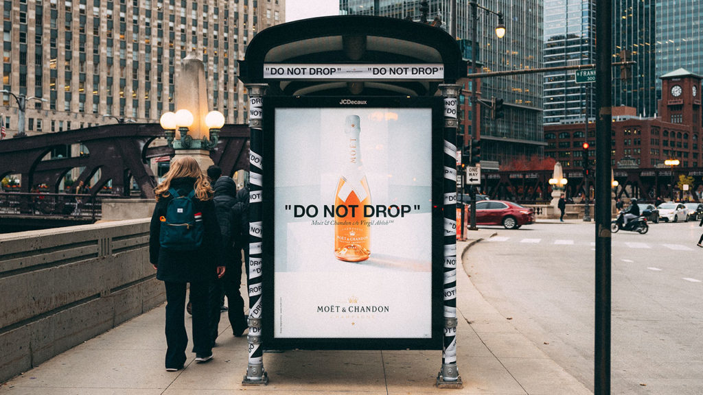 Moët, Virgil Abloh Turn Bus Shelters Into Designer Experiences