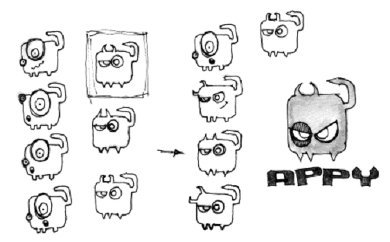 Appy logo sketches